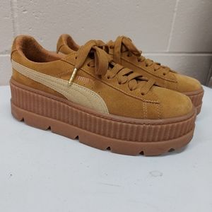 Puma Fenty By Rihanna Suede Cleated Creeper Brown Size 8.5 Wmns